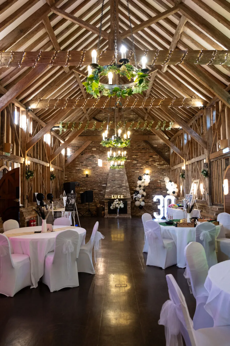Birthday event, celebrating 30th anniversary, decoration for the couple celebrating birthday together with family