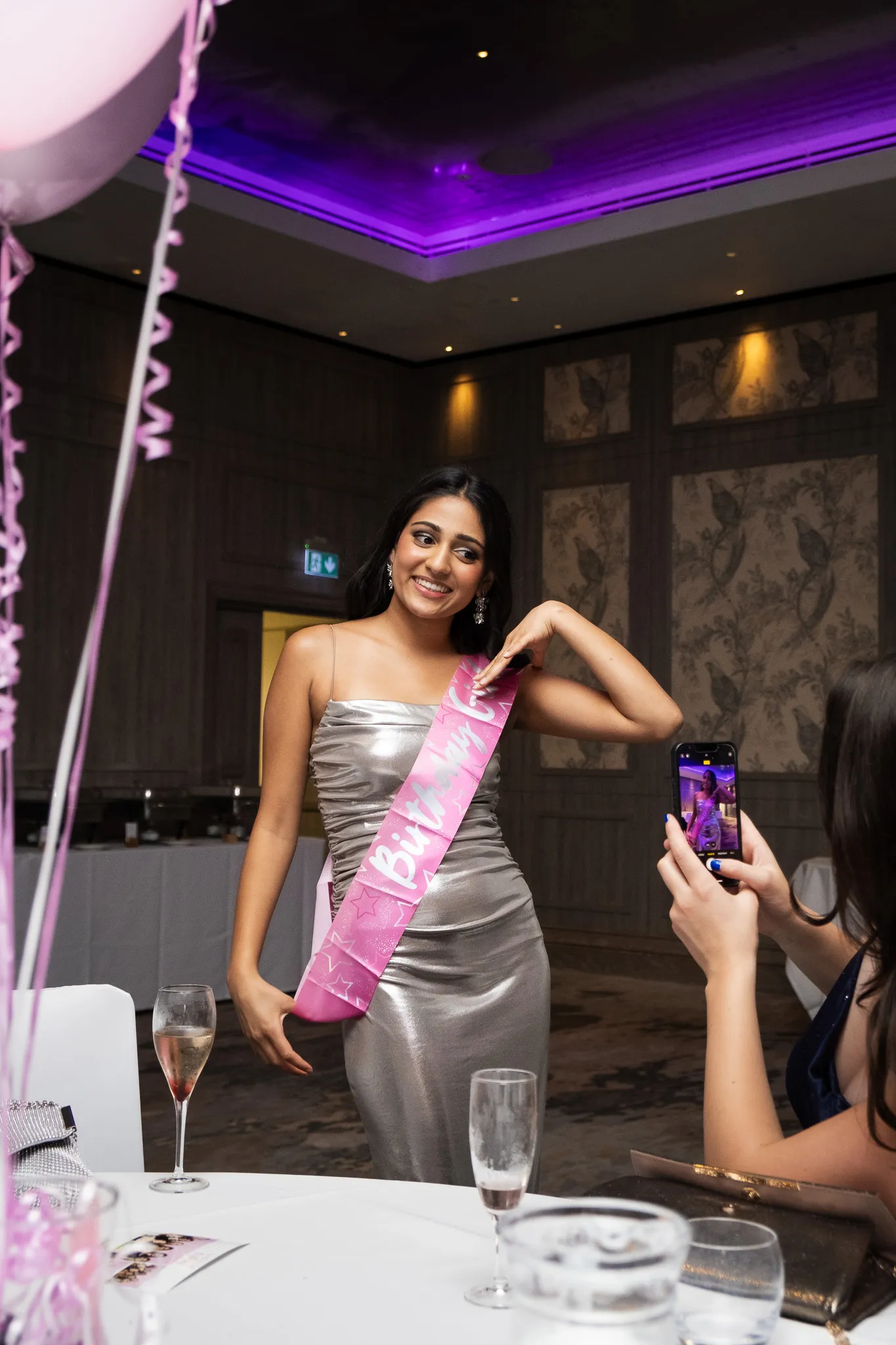 18th birthday girl, celebrating with family and friends, having fun on the birthday party