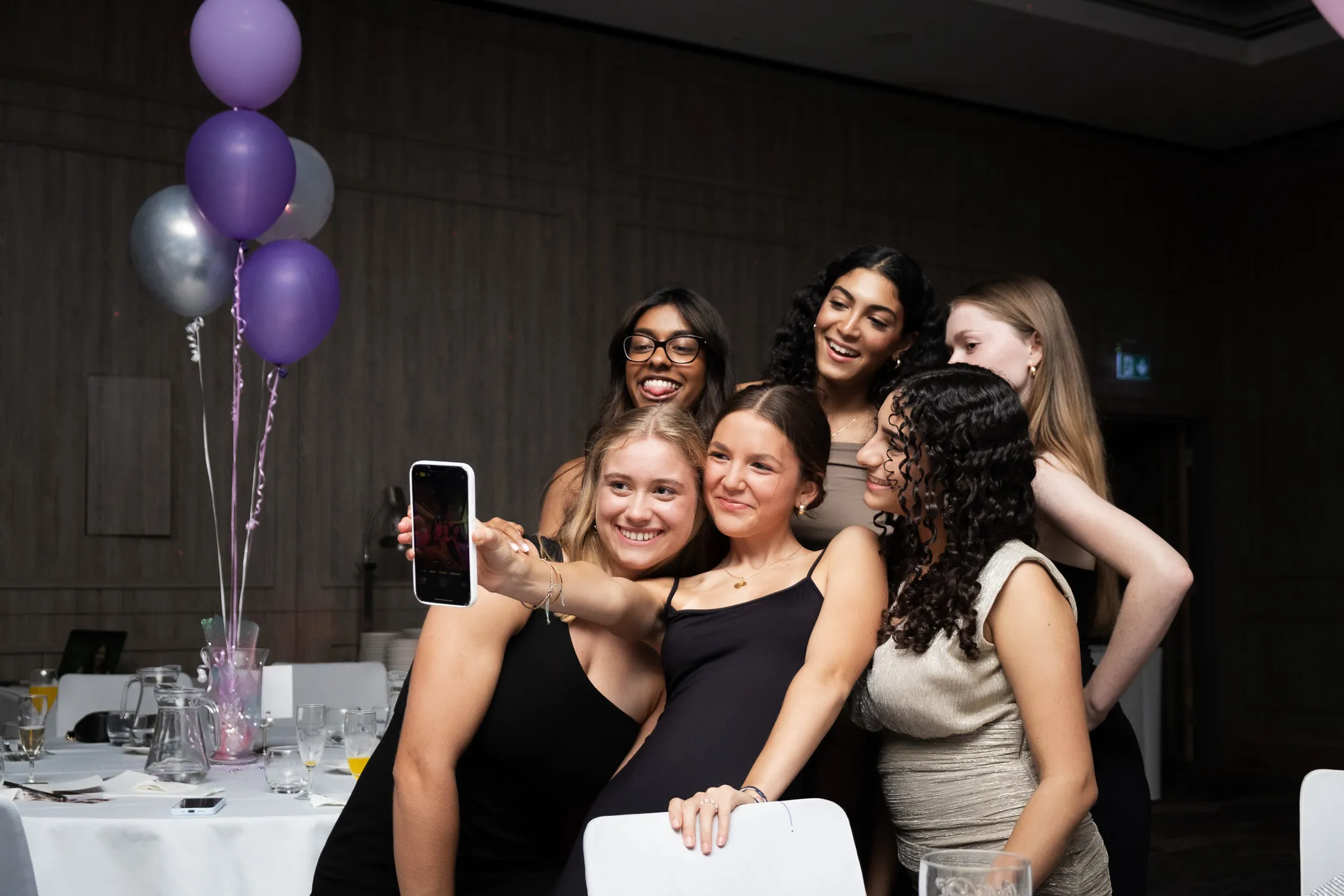 18th birthday celebration, with family and friends, having fun on the birthday party