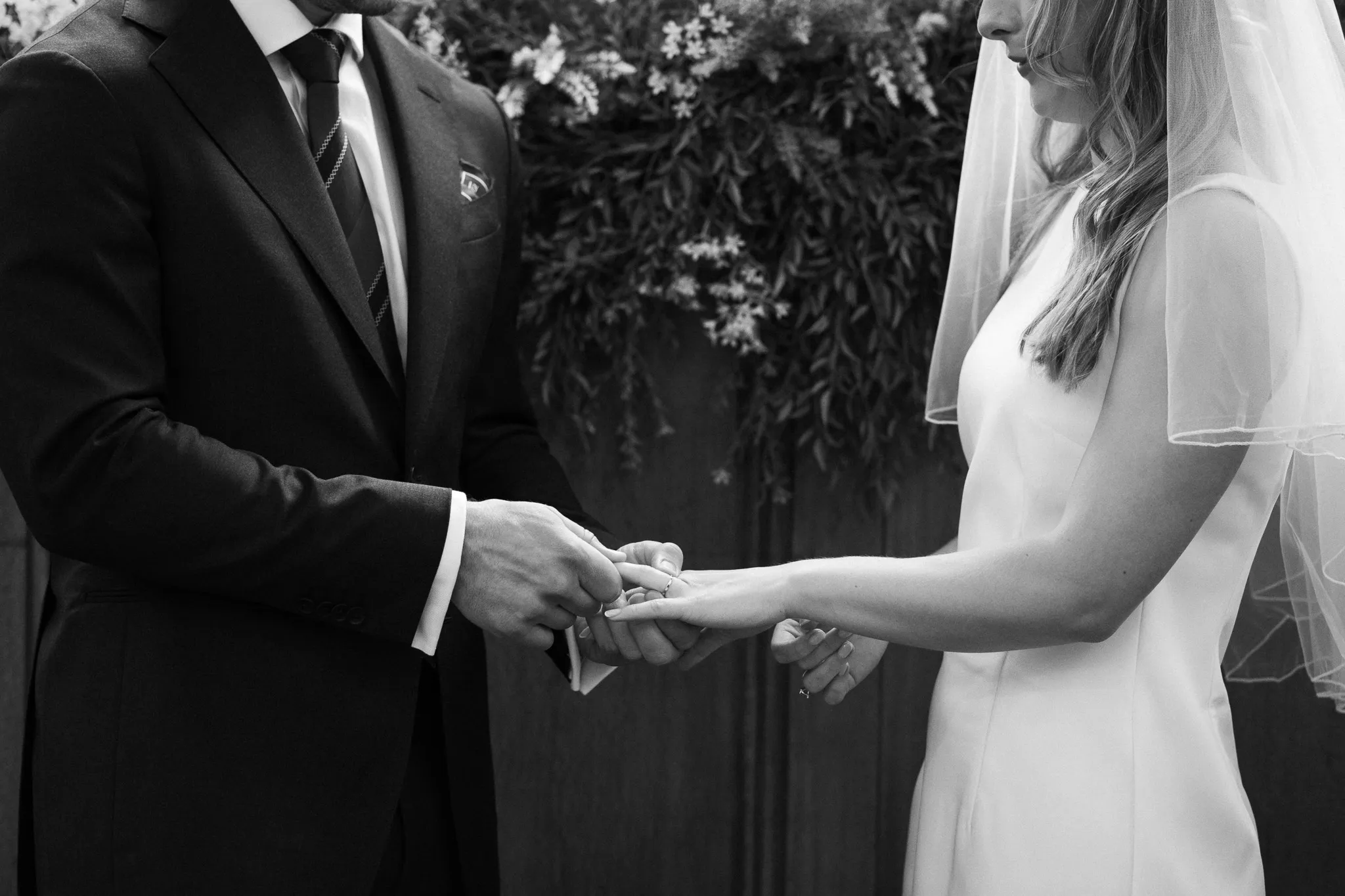 Wedding ceremony, couple getting married, saying yes to each other